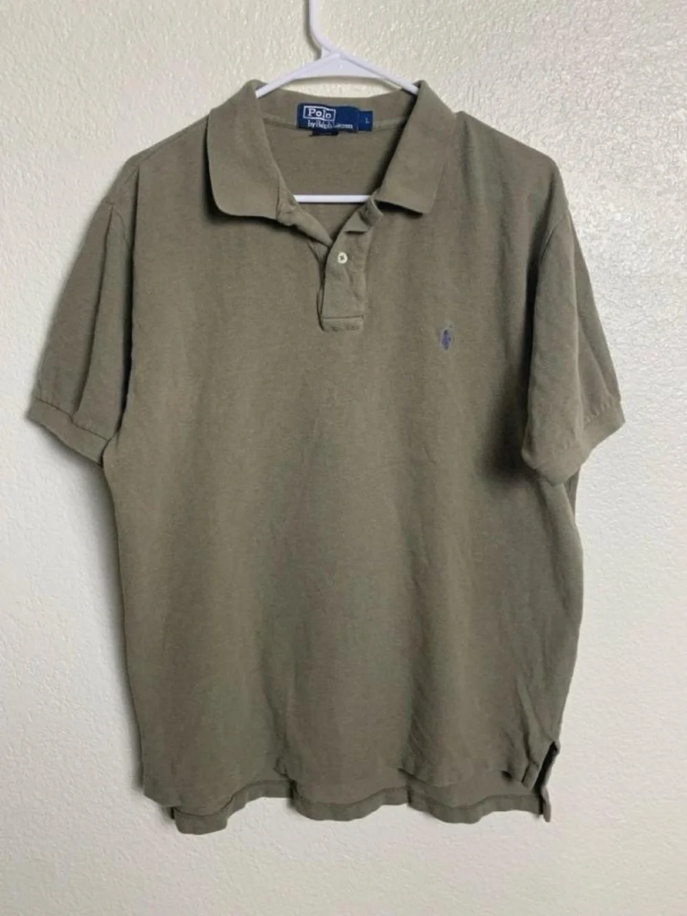 Vintage 90s Y2K Polo Ralph Lauren Bolivia Polo Shirt Mens L Olive Khaki Green